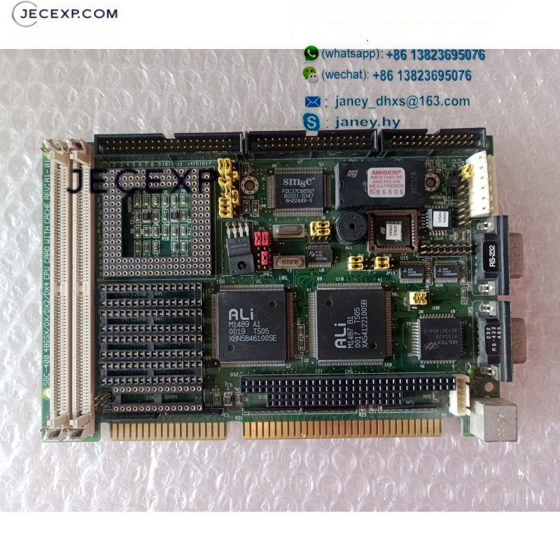Axiomtek SBC-400 486SX/DX/DX2/DX4 CPU CARD WITH CACHE REV A1-01 1906400001 industrial motherboard tested working