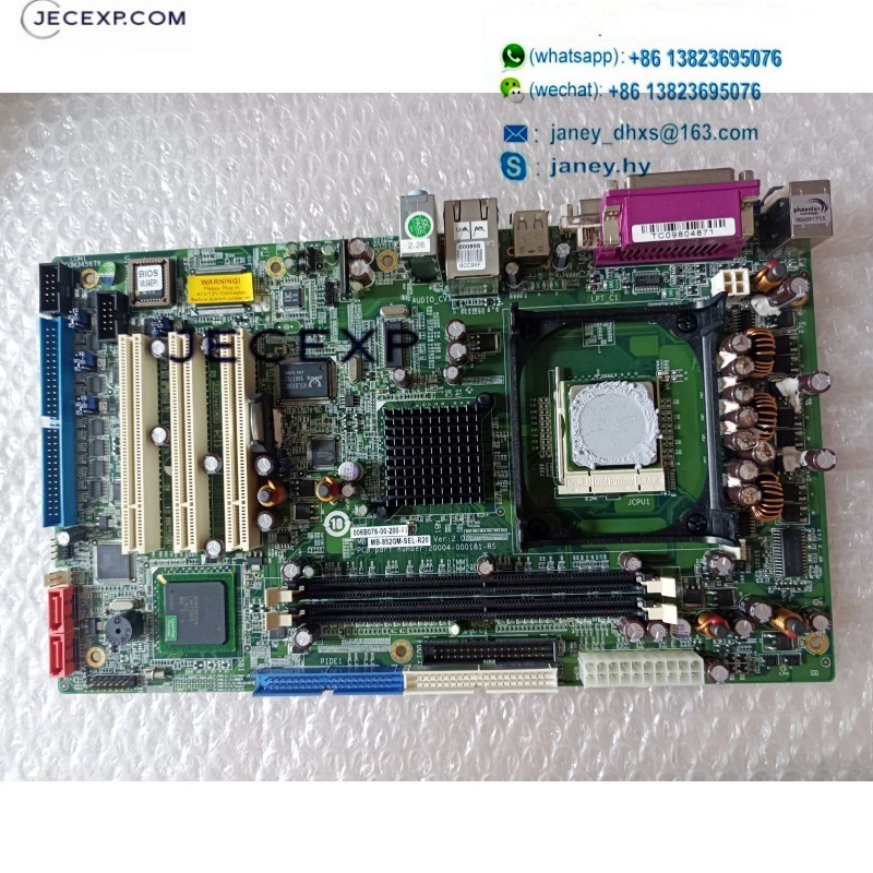 IEI MB-852GM-SEL-R20 Ver: 2.0 20004-000181-RS industrial motherboard CPU Card tested working
