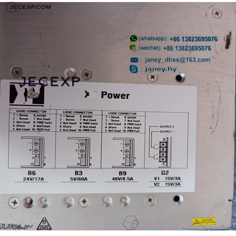 XP Power MODEL NO. F8-G2B9B3B6 PN 10000971 F