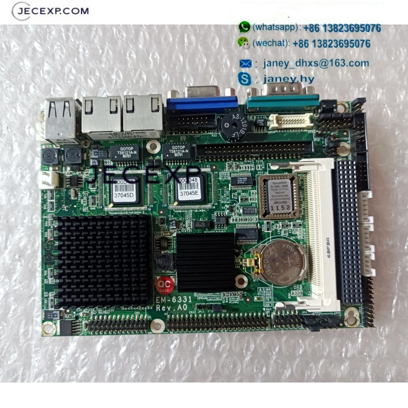 EM-6331 Rev. A0 EM6331A industrial motherboard CPU Card tested working