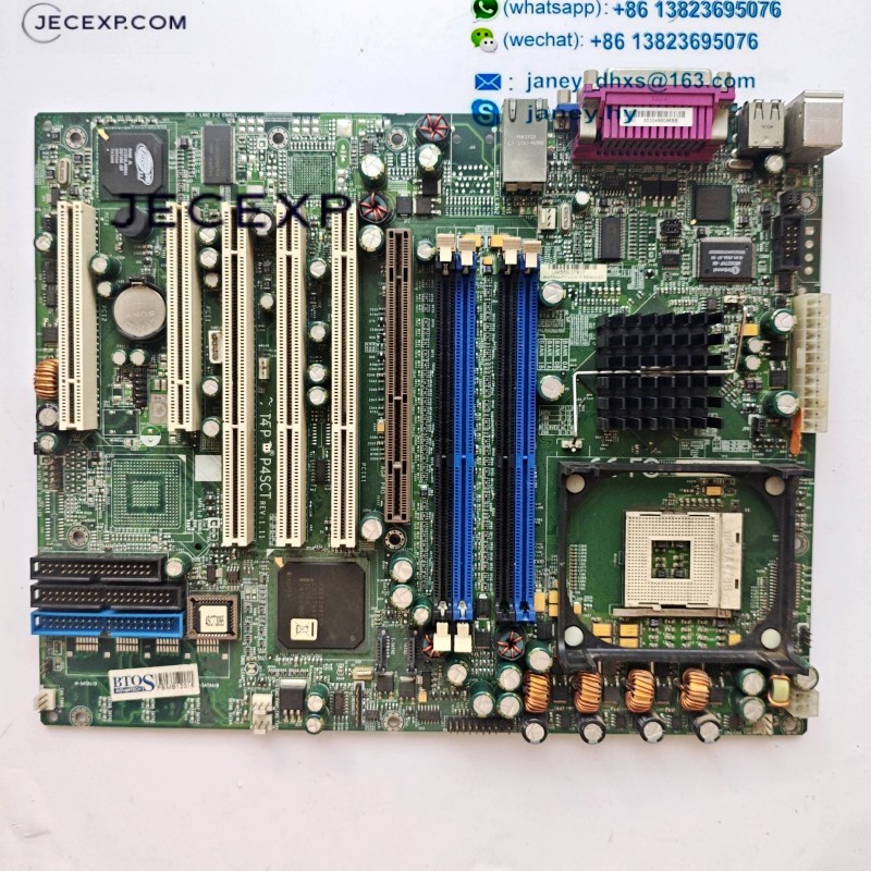 SUPER P4SCT REV: 1.11 server motherboard CPU Card tested working