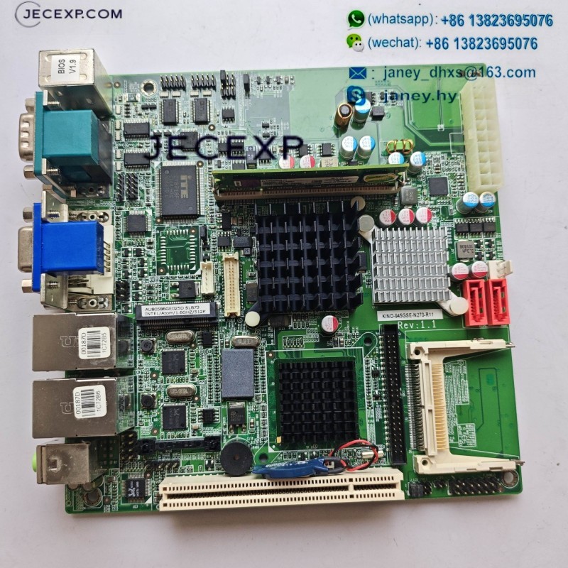 IEI KINO-945GSE-N270-R11 Rev 1.1 industrial motherboard CPU Card tested working