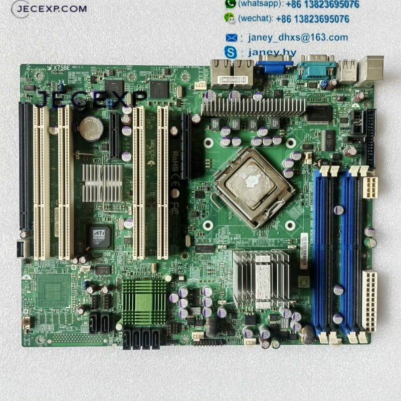 Super X7SBE REV 1.1 07124-3 48.5F202.031 server motherboard CPU Card tested working