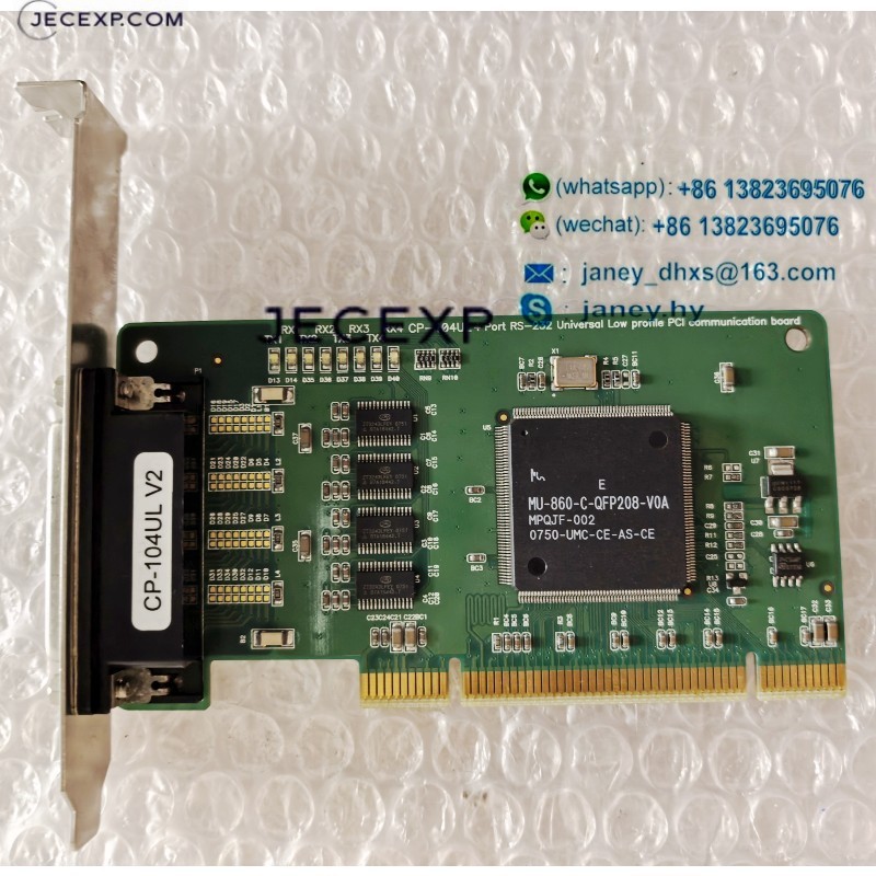 CP-104UL V2 4 Port RS-232 Universal Low profile PCI communication board PCBCP-104UL VER: 2.2